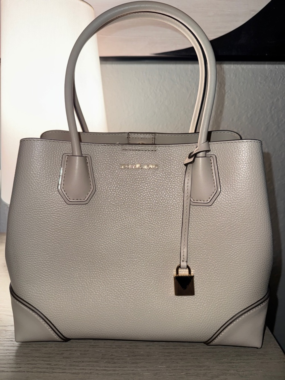 Michael Kors Pebbled Leather Tote with Gold hardware